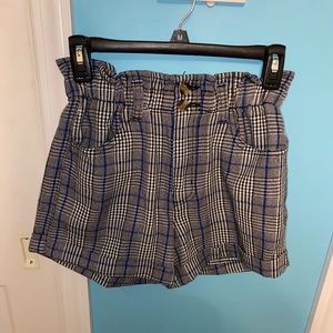 Plaid Paperbag Shorts Size 2